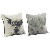Photo NCO2810 : Cotton cushion with cow design