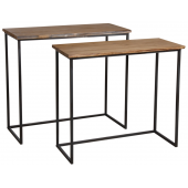 Photo NCS138S : Metal and wooden console table