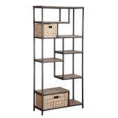 Photo NET2490 : Etagère asymétrique en métal et bois