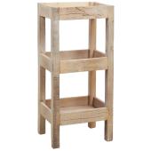 Photo NET2810 : Etagère en bois blanchi recyclé