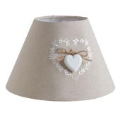 Photo NLA1740 : Cotton lampshade with heart