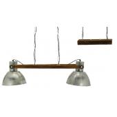 Photo NLA3090 : Recycled wood and metal ceiling lamp