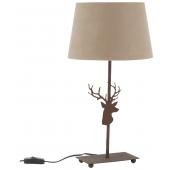 Photo NLA3190 : Metal lamp with deer's head