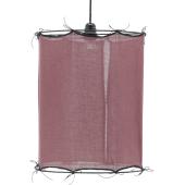 Photo NLA3450 : Burgundy cotton lampshade