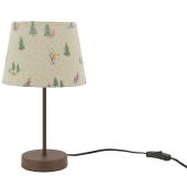 Photo NLA4350 : Lampe en métal et lin