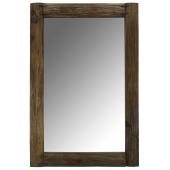 Photo NMI1970V : Rectangular recycled rustic wood mirror