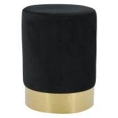 Photo NPO1640 : Pouf in black velvet