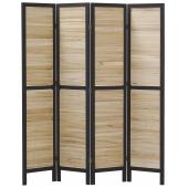 Photo NPV1660 : Paulownia wood floor screen with 4 panels