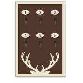 Photo NRA1510 : Wall-mounted key holder made of MDF