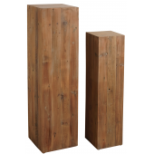 Photo NSE184S : Sellettes design en bois recylcé
