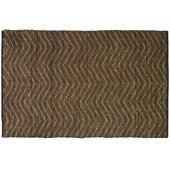 Photo NTA2641 : Tapis en jute et coton marron