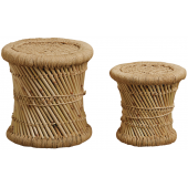 Photo NTB184S : Natural reed stool