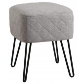 Photo NTB1980C : Tabouret en tissu gris