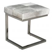 Photo NTB2310 : Design cow skin and stainless steel stool 