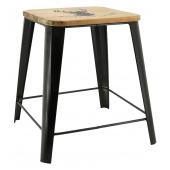 Photo NTB2340 : Metal and wooden stool L'appel de la forêt