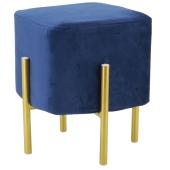 Photo NTB2580 : Stool in blue velvet