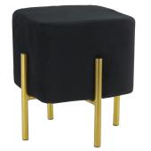 Photo NTB2600 : Tabouret en velours noir