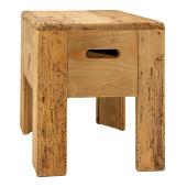 Photo NTB2890 : Tabouret en pin recyclé