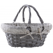 Photo PAM4750C : Lacquered willow and lacquered wood basket
