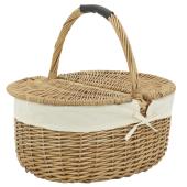 Photo PCO1320C : Willow basket with 2 lids
