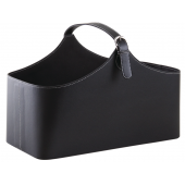 Photo PFA1400 : Black imitation leather basket