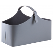 Photo PFA1410 : Grey imitation leather storage box