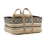Photo SBU1380 : Natural and stained jute logs bag