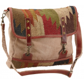 Photo SFA3330C : Sac besace en coton kilim Ethnique 