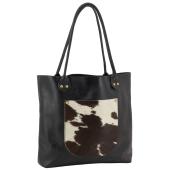 Photo SFA4590C : Leather and cowhide bag