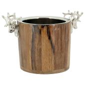 Photo TDI3860 : Seau à champagne Cerf en bois et alu
