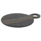 Photo TPD1480 : Black acacia wood round cutting board