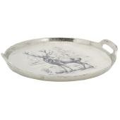 Photo TPL3470 : Aluminium and resin tray - Deer design