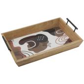 Photo TPL3510 : Mango wood and resin tray