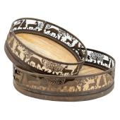 Photo TPL382S : Plateaux en métal et manguier