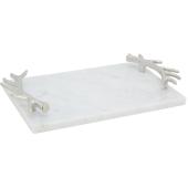 Photo TPL4210 : Plateau en marbre et aluminium
