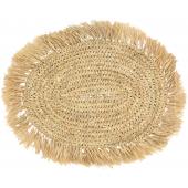 Photo TST194S : Oval raffia placemats