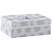 Photo VBT3060 : Boite rectangulaire en carton Flocon de neige