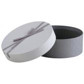 Photo VBT3340 : Grey cardboard round box with knot