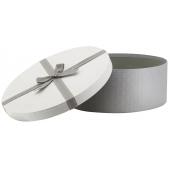 Photo VBT3382 : Grey cardboard round box with knot - Big size