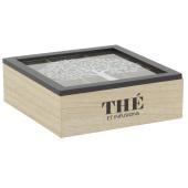 Photo VCP1300V : Wooden the box 9 compartments - Tree design