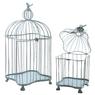 Blue antique metal cages