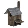 Wood and zinc bird house