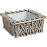 Willow and zinc baskets