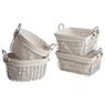 Silver color metal baskets