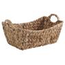Hyacinth and metal storage basket