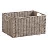 Taupe grey paper rope storage baskets