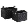 Recycled rubber storage baskets