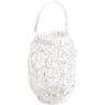White lacquered willow lantern