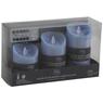 Set of 3 ocean LED candles with remote control