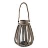 Aged wood and glass lantern
